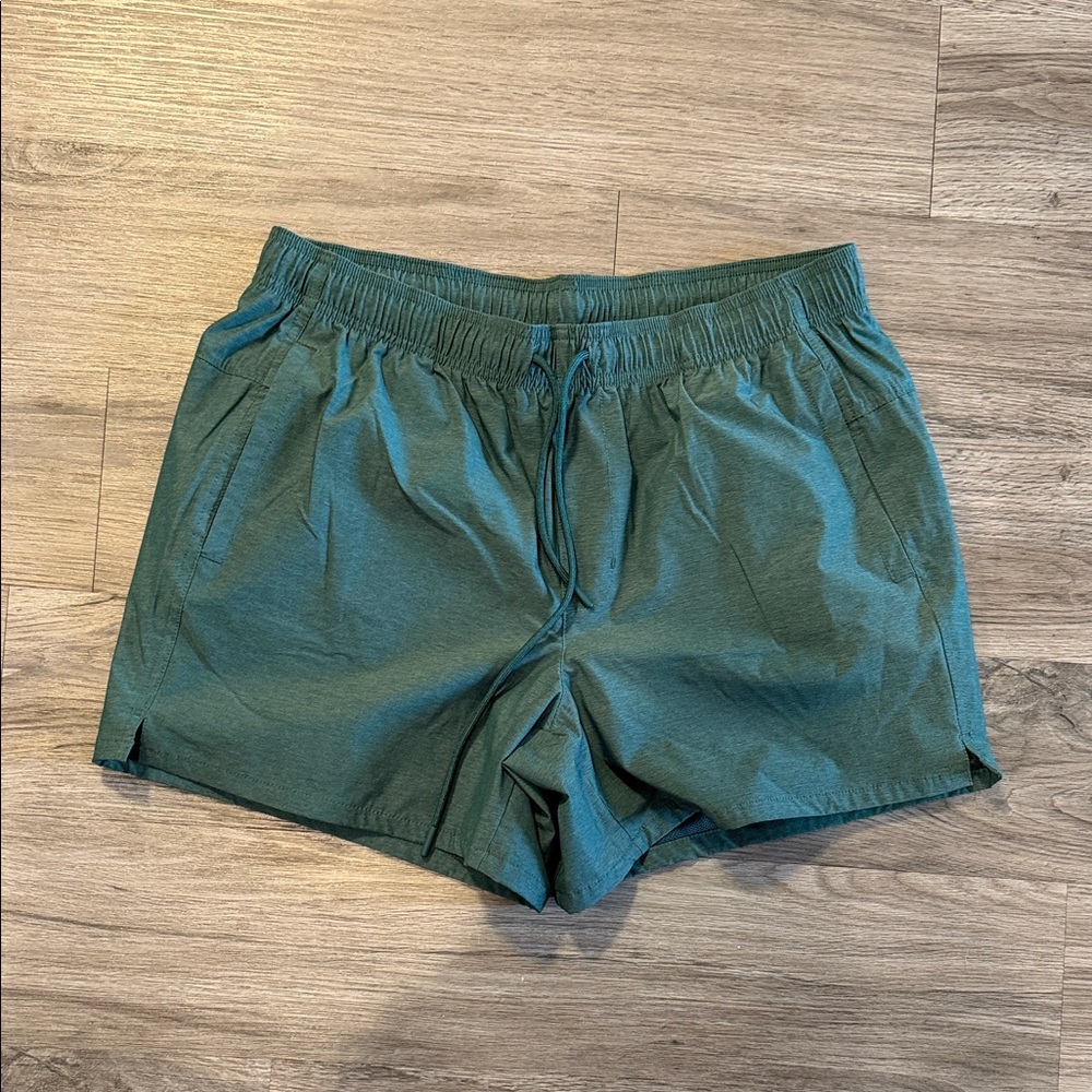 Forest Green Athletic Men's Shorts